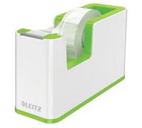 Leitz Dévidoir, Base Lourde avec Ruban Adhésif, WOW, Blanc Perlé/Vert, 53641054