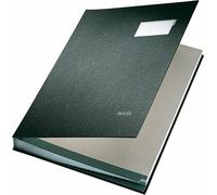 LEITZ Dossier de signature PP couverture 10 compartiments noir DIN A4