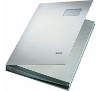 LEITZ Dossier de signature PP couverture 20 compartiments gris DIN A4