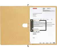 LEITZ Dossiers suspendus ALPHA® 1989 carton brun naturel 2 x agrafes commerciales 25 pièces