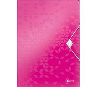 LEITZ Eckspannermappe WOW DIN A4 PP rose métallique