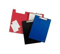 LEITZ - Ecritoire porte-bloc à couverture, format A4, film transparent PP, rouge, couverture en cart