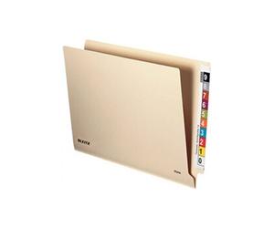 leitz einstellmappe orgacolorplus, a4, mit tab, chamois noir