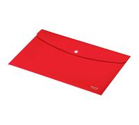 Leitz Porte-documents Recycle – 60 feuilles A4, bouton-pression, 100% recyclable – Rouge