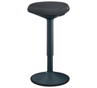 Leitz Tabouret assis-debout Gamme Ergo – Hauteur 57–82 cm, pivotant à bascule, 110 kg, gris foncé