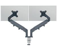Leitz Ergo - Kit de montage (spring-assisted dual arm) - pour 2 écrans LCD - space saving - métal - gris foncé - Taille d'écran : 17"-32"