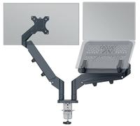 Leitz Bras pour écran et ordinateur portable Ergo 65380089 – Jusqu'à 32" et portable 17" – Gris