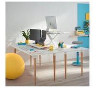 Leitz Station de travail assis-debout Ergo Cosy – Plateau coulissant, 800x420 mm – Gris