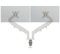 Leitz Ergo Gain de Place Support Double écran Ergonomique : Bras articulés pour moniteurs 17'' à 32'', inclinables, orientables, Rotation, Charge Totale Jusqu’à 18 kg, VESA, Gris Clair, 65370085