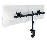 Leitz Ergo Slim Support Double Écran Ergonomique Peu encombrant | Bras 2 moniteurs jusqu'à 32 pouces et 10 kg, certifié IGR, VESA, inclinaison pivotement, télétravail, 95% acier