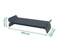 Leitz – Support pour moniteur Ergo 65040089 – Réglable – Gris foncé – Jusqu'à 27"