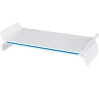 Leitz Ergo WOW Support d'Écran Ajustable, Hauteur Réglable sur 2 Positions, Bleu/Blanc, 65040036