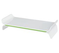 Leitz Ergo WOW Support d'Écran Ajustable, Hauteur Réglable sur 2 Positions, Vert/Blanc, 65040054