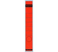 Leitz Étiquettes Self Adhesive pour Classeurs à Levier Couverture Papier et Dos 50 mm, Étroit, Long, 39 x 285 mm, Papier, 16480025, Rouge, Lot de 10 Étiquettes