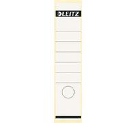 Leitz Étiquettes Self Adhesive pour Classeurs à Levier Couverture Papier et Dos 80 mm, Large, Long, 61,5 x 285 mm, Papier, 16401001, Blanc, Lot de 10 Étiquettes