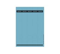 leitz etiquette pour dos de classeur, 39 x 285 mm, bleu noir