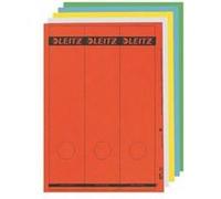 Leitz Étiquettes pour dos de classeur Longues 61 x 258 mm Rouge Papier Lot de 75