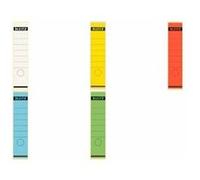 Leitz Étiquettes Self Adhesive pour Classeurs à Levier Couverture Papier et Dos 80 mm, Large, Long, 61,5 x 285 mm, Papier, 16 401 055, Vert, Lot de 100 Étiquettes