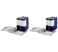 Leitz Étiquettes Imprimables PC pour Classeurs Leitz Active 1 113 avec Porte-Étiquette Dorsal, 156 x 146 mm, Papier, 16 910 085, Lot de 20 Étiquettes