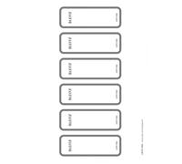 LEITZ Étiquettes dos classeur 36 x 111 mm courtes étroites grises 60 étiquettes sur 10 feuilles