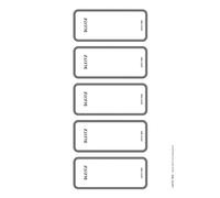 Leitz Étiquettes Imprimables PC Auto-Adhésives pour Classeurs Leitz Active, 46 x 111 mm, Papier, 16920085, Lot de 50 Étiquettes