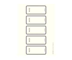 Leitz Étiquettes Imprimables PC Auto-Adhésives pour Classeurs Leitz Active, 46 x 111 mm, Papier, 16920085, Lot de 50 Étiquettes