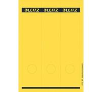 Leitz Étiquettes Imprimables PC pour Classeurs à Levier Couverture Papier, Large, Long, Jaune, 61,5 x 285 mm, Papier, 16870015, Lot de 75 Étiquettes