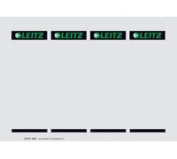 Leitz Étiquettes Imprimables PC pour Classeurs à Levier Plastique, Large, Gris, 56 x 190 mm, Carton, 16800085, Lot de 100 Étiquettes