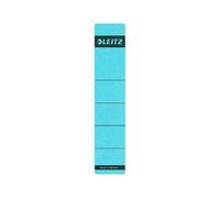 Leitz Étiquettes Self Adhesive pour Classeurs à Levier Couverture Papier et Dos 50 mm, Étroit, Court, 39 x 192 mm, Papier, 16430035, Bleu, Lot de 10 Étiquettes