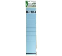 Leitz Étiquettes Self Adhesive pour Classeurs à Levier Couverture Papier et Dos 80 mm, Large, Long, 61,5 x 285 mm, Papier, 16400035, Bleu, Lot de 10 Étiquettes