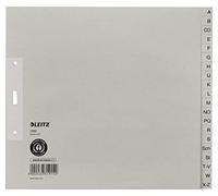 Leitz Fiches d'index A-Z, A4, paquet de 20 feuilles, couleur grise lot de 5 | Les intercalaires organisent les documents A4; pour le bureau, l’école ou la maison; certifié Blue Angel.