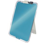 Leitz Glass Dry Wipe Personal Desktop Easel Whiteboard, Cosy Range, Calm Blue, 3