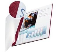 Leitz Impressbind Lot de 10 Chemise en souple Face 10,5 mm Transparent/Bordeaux