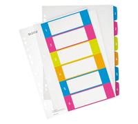 Leitz Index Multicolore Imprimable WOW PP A4+ Onglets 1-6