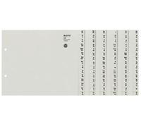 LEITZ Intercalaire en papier de tulle A-Z pour 8 classeurs gris 120 pièces DIN A4 extra large