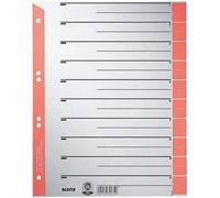 LEITZ Intercalaires A4 extra-larges carton kraft 230 g/qm rouge 100 intercalaires