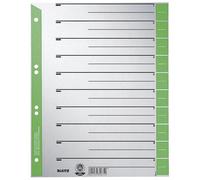 LEITZ Intercalaires A4 extra-larges carton kraft 230 g/qm vert 100 intercalaires