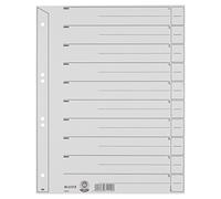 Leitz Intercalaires A4, Lot de 25, Extra-Large, Gris, 100% Recyclé, Onglets Prédécoupés, 16503085