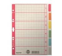 LEITZ Intercalaires en carton extra solide, en blanc, A5, 6 Blanc G