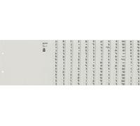 LEITZ Intercalaires en papier de tulle A-Z pour 12 classeurs gris 180 pièces DIN A4 extra large