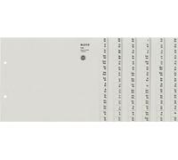 LEITZ Intercalaires en papier de tulle A-Z pour 6 classeurs gris 90 pièces DIN A4 extra large