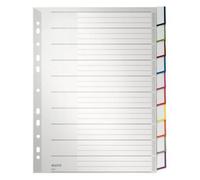 Leitz Intercalaires En Plastique, Vierges, Format A4, Extra