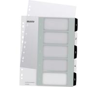 LEITZ Intercalaires en plastique WOW chiffres A4 extra large 1-5 PP