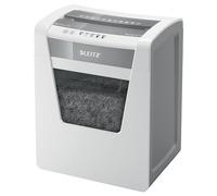 Leitz IQ 80020000 P5 Office - Destructeur coupe micro Sécurité, Capacité 11-10 Feuilles (70-80 grs), Corbeille 23 litres, Blanc