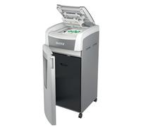 Leitz IQ 80170000 - Destructeur de Documents Coupe Croisée Sécurité P4 pour Bureau, Automatique, Capacité 600 Feuilles, Corbeille 110 litres, Blanc