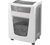 LEITZ IQ Office Pro Destructeur de documents avec coupe en particules P-6, 1 x 5 mm, jusqu'à 5 feuilles, blanc