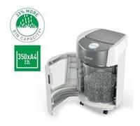 Leitz IQ OptiMax Small Office 350 - Destructeur de documents - Micro-coupe - 2 x 15 mm - P-5 Blanc G