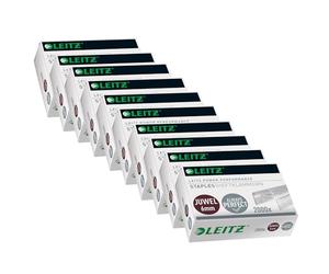 Leitz Juwel 56420000 Lot de 10 boîtes de 2000 agrafes galvanisées 6 mm