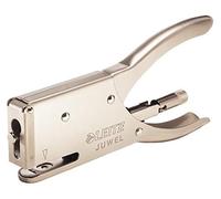 Leitz Juwel Pince Agrafeuse, Capacité 12 Feuilles, Chromé Mat, Boîtier Métallique Ergonomique, Chargement par l'Arrière, Utilisation Avec Agrafes Juwel 4 mm, 55560082