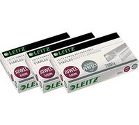 Leitz Juwel Pince agrafeuse en métal, 12 feuilles, mat, nickel (galvanisé, 3 agrafes)